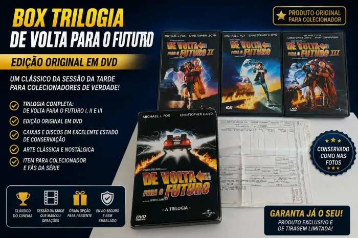 BOX TRILOGIA DE VOLTA PARA O FUTURO - DVD ORIGINAL