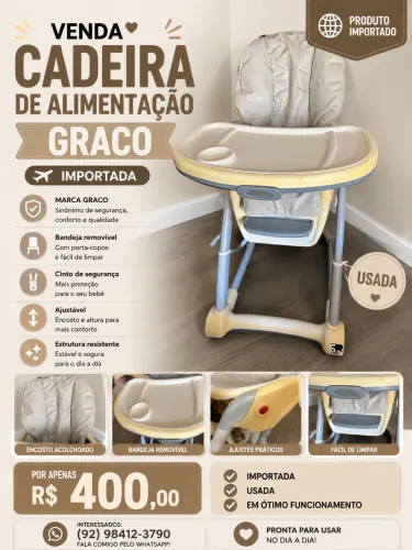 Cadeira de alimentação de bebê