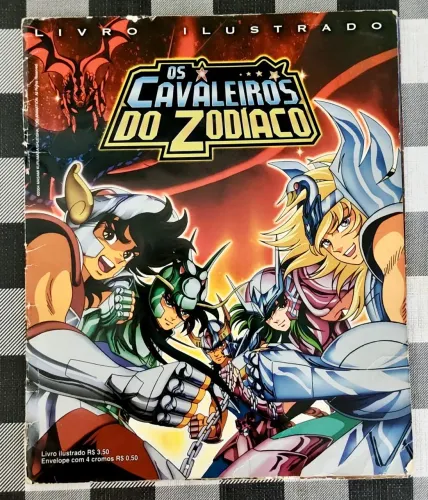 Álbum Livro Ilustrado Cavaleiros do Zodíaco COMPLETO 2004