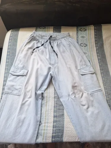 Calça cargo Azul claro