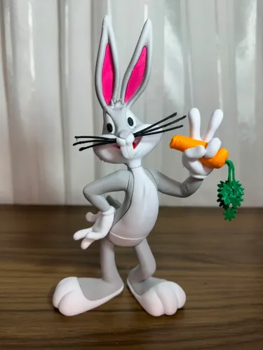 Pernalonga impresso em 3D
