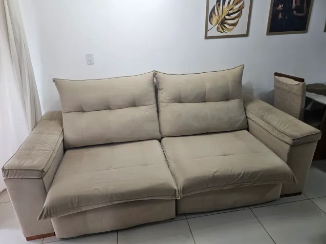 Sofá retrátil novo 1,15 cump 2.60