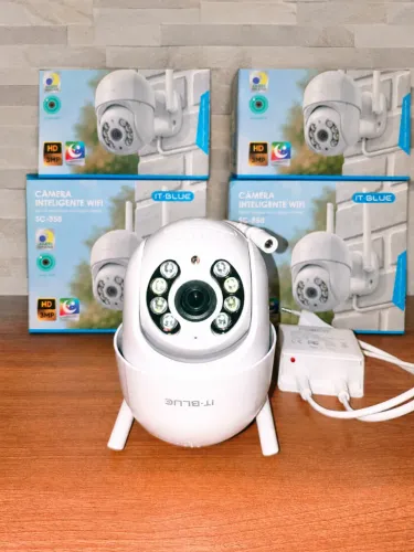 Câmera de Segurança Wifi Yoosee Full HD - Giro 360° e Visão Noturna