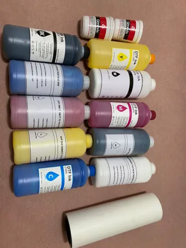 Kit de tintas DTF para estampas de camiseta + rolo de papel de impressão
