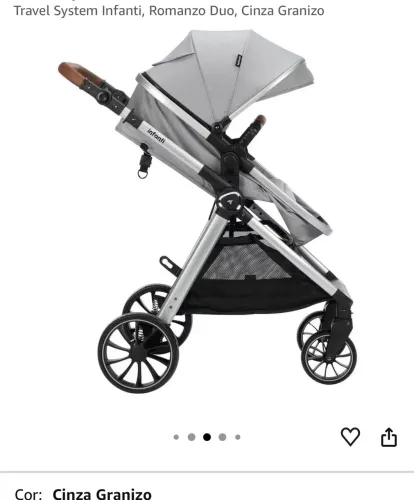 Carrinho de bebê e bebê conforto 