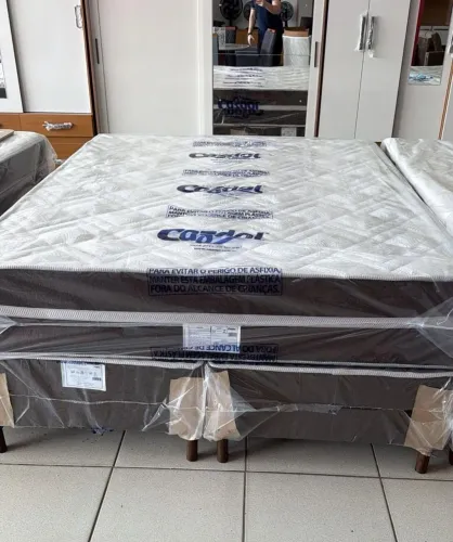 Cama Queen Cazdol com Molas Ensacadas Nova