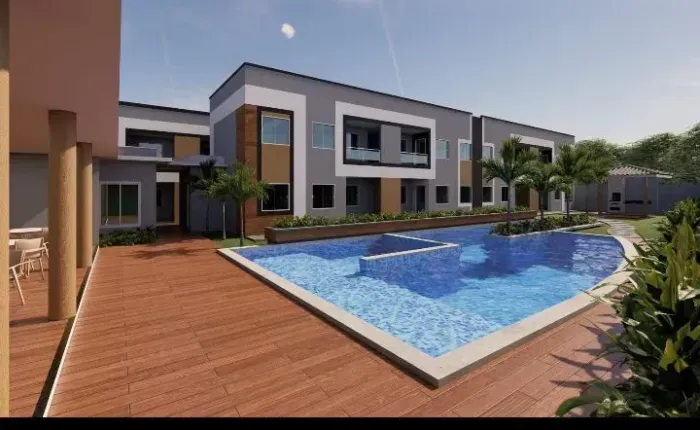Apartamento a venda possui 47 m² com 2 quartos e Área de Lazer Completa no Centro - Caucai