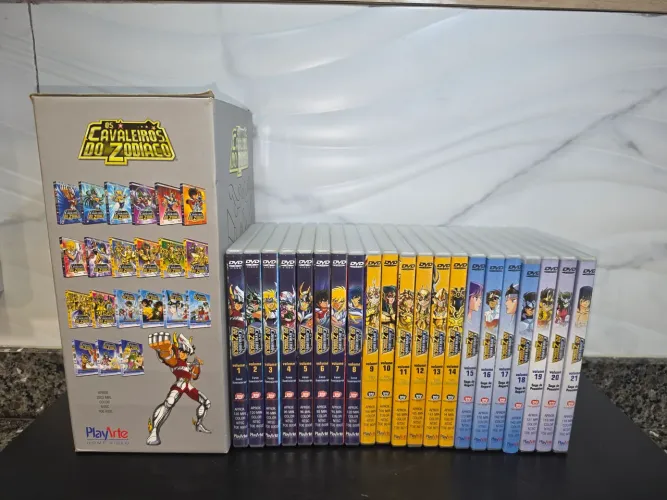 Box Completo Os Cavaleiros do Zodíaco - Clássico (21 DVDs) - PlayArte