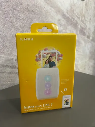 impressora portátil Fujifilm Instax Mini Link 3 na cor Clay White
