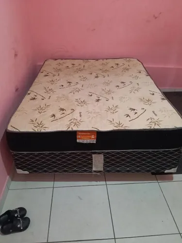 Título: Colchão de Espuma Casal com Base - Plumatex Bamboo, Ótimo Estado