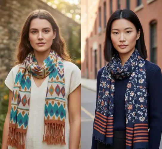 Kit 2 Lenços Cachecol Hering 