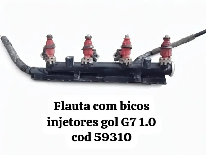 Flauta com bicos injetores gol g7 1.0