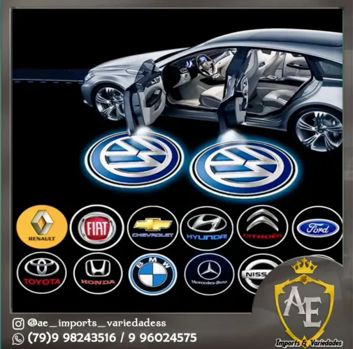 Projetores de porta com logo tipo 