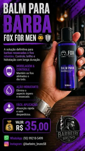 Balm para Barba Fox For Men 