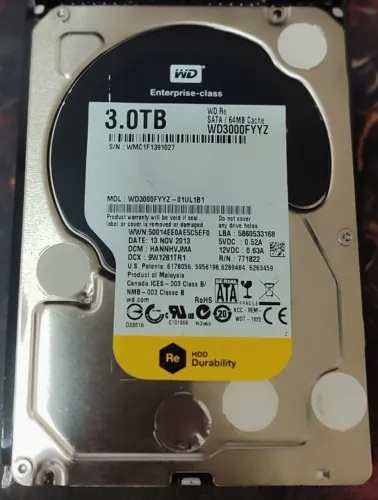 HD WD 3TB BLACK SATA REVISADO