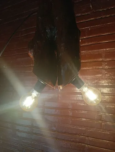 Luminária rustica