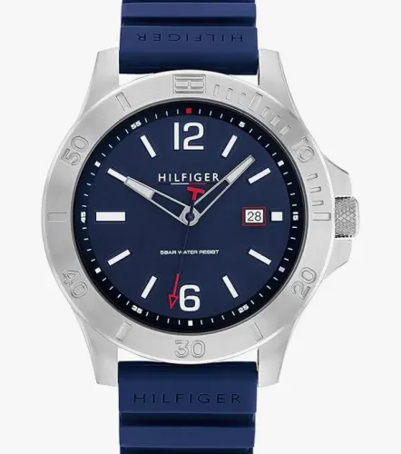 Relógio Masculino Tommy Hilfiger Preppy - Borracha Azul - NOVO