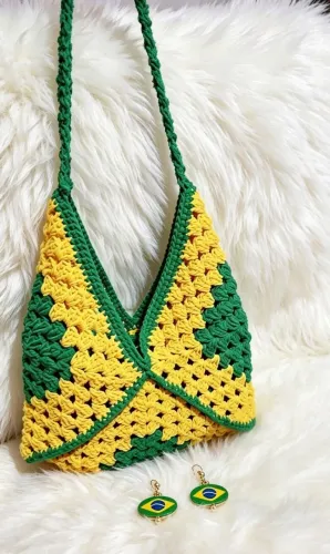 Bolsa de crochê do Brasil ?
