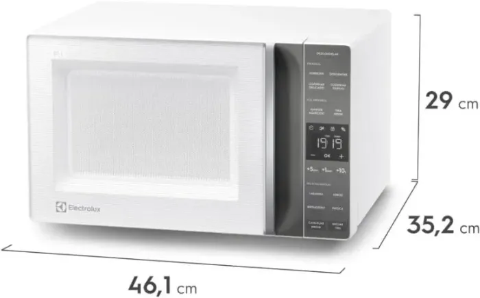 Micro-ondas Electrolux 23L Branco Efficient com Descongelamento Assistido (ME23B) 220V