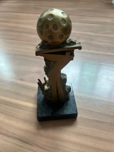 Escultura decorativa esportiva de golf