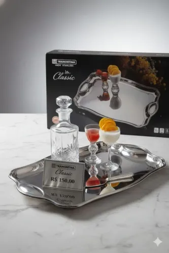Bandeja Inox Tramontina Classic