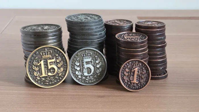 Moedas de metal Brass Birmingham