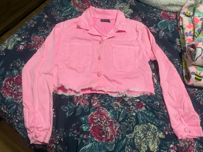 Jaqueta Rosa tamanho 8