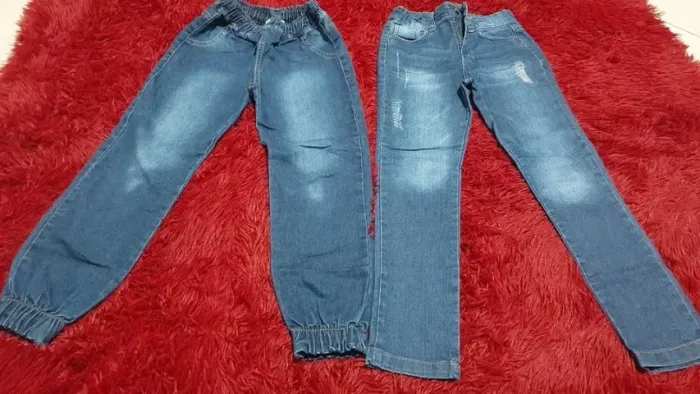 Lote de calças jeans - 8 anos
