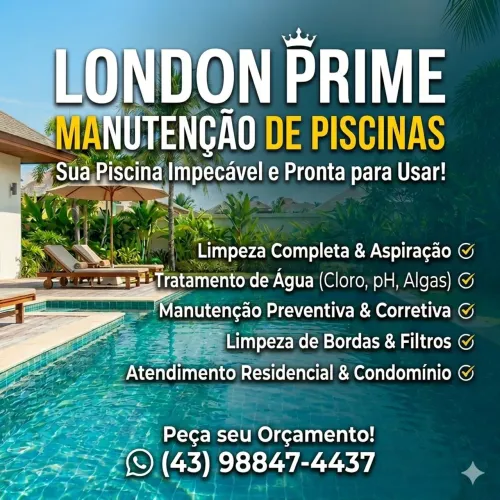 Manutenção de piscinas