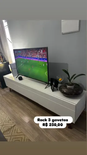 Rack com 3 gavetas 