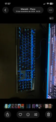 Teclado HyperX Mars - Outemu Blue