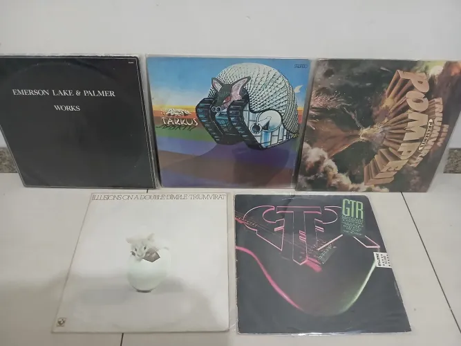 Disco vinil Emerson Lake Gtr e Triumvirat