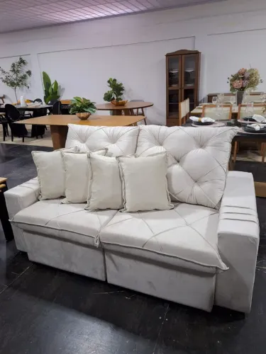 SOFA RETRÁTIL E RECLINÁVEL ( TAMANHO 180x140cm)