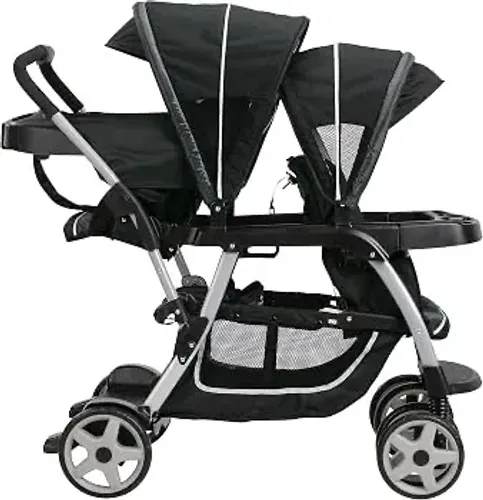 Carrinho de bebê gêmeos - Ready2Grow LX, Gotham - Marca Graco