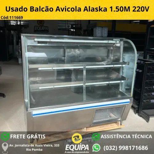 Balcão Avicola Alaska 1.50M 220V Usado