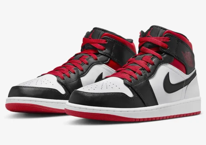 Air Jordan 1 Mid Gym Red / Black Toe (COLECIONADOR NOVO ORIGINAL)