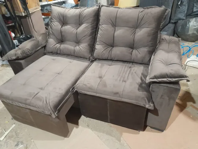 Sofá 3 lugares (novo) + frete grátis 