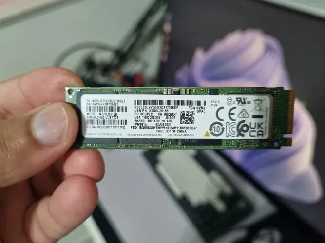 SSD NVMe M.2 512GB Samsung (OEM 970 EVO Plus) - 99% Saúde!