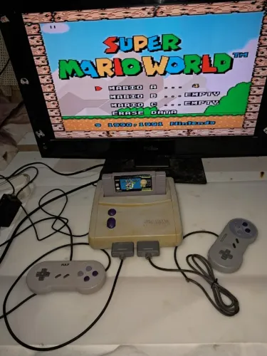 viamão rs super nintendo baby o mais barato com mario e cabo av