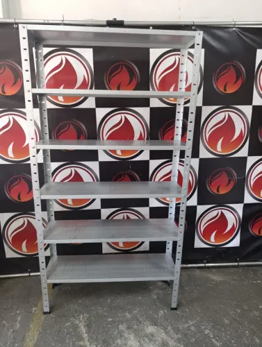 Estante de aço 6 prateleira ajustável suporta 30 kg