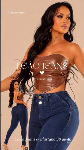 Calça Jeans Feminina Cintura Alta com Elastano - Modela o Corpo!