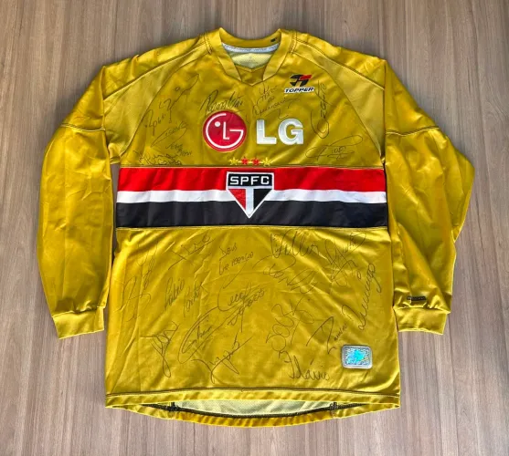 Camisa de Goleiro São Paulo Topper 2005 Autografada