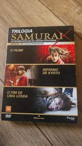 dvd trilogia samurai x edição de colecionador