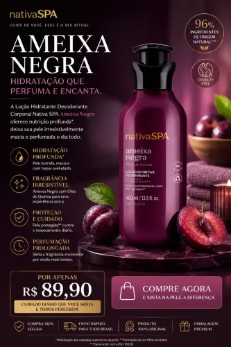 Loção Nativa Spa Ameixa Negra 400ml
