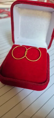 Argola ouro 18k