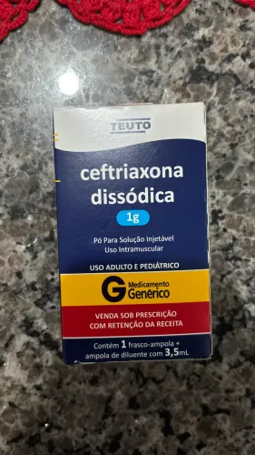 Vendo cetriaxona dissodica 1g