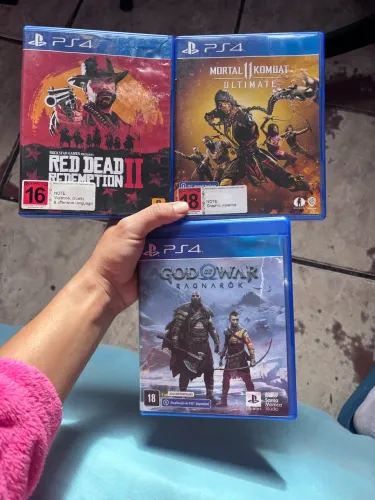 Jogos PS4 CD - REDDEAD/Ragnarok/MortalKombat