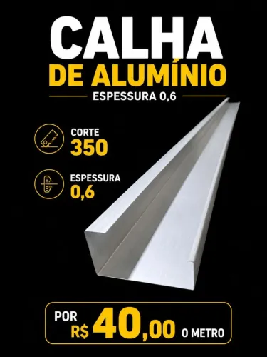 Aluitens Calha de alumínio