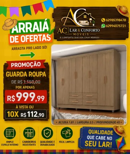 PROMOÇÃO DE GUARDA-ROUPA