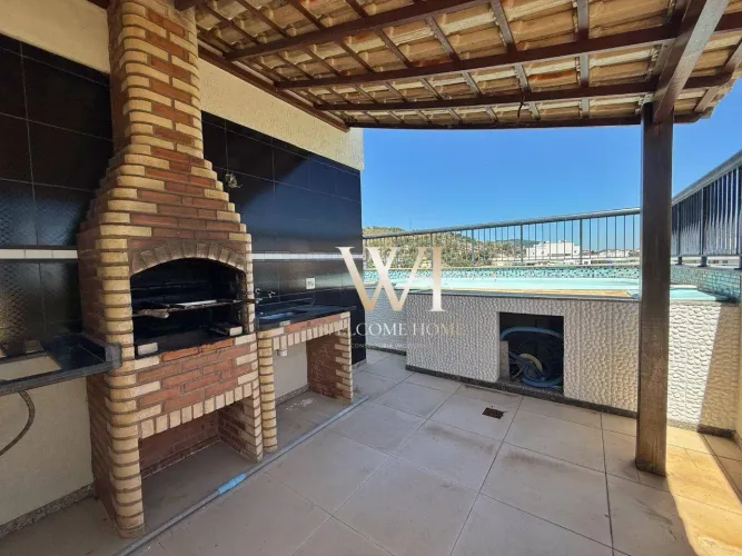 Cobertura linear com 3 quartos à venda, 179 m² por R$ 1.290.000 - Vital Brasil - Niterói/R